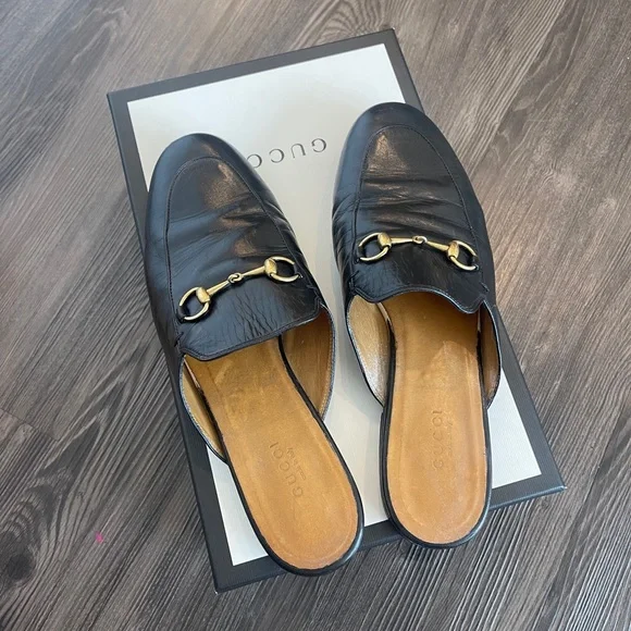 Gucci | Shoes | Authentic Gucci Princetown Leather Slipper  display picture 1